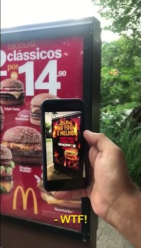 Advertising using augumented Reality