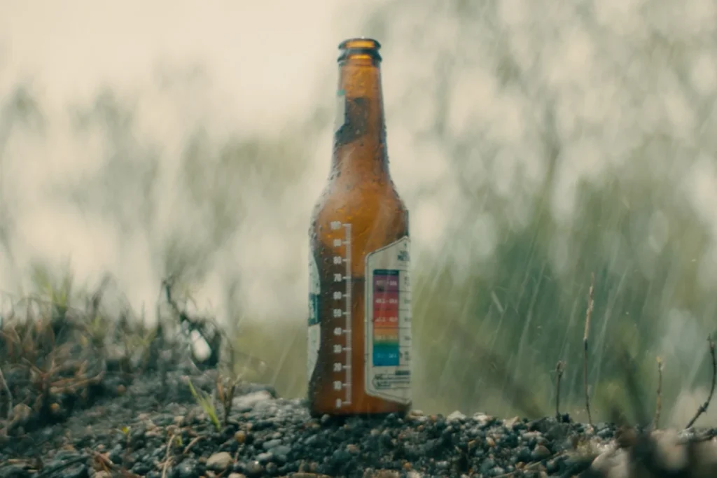 Bottle reused as meter