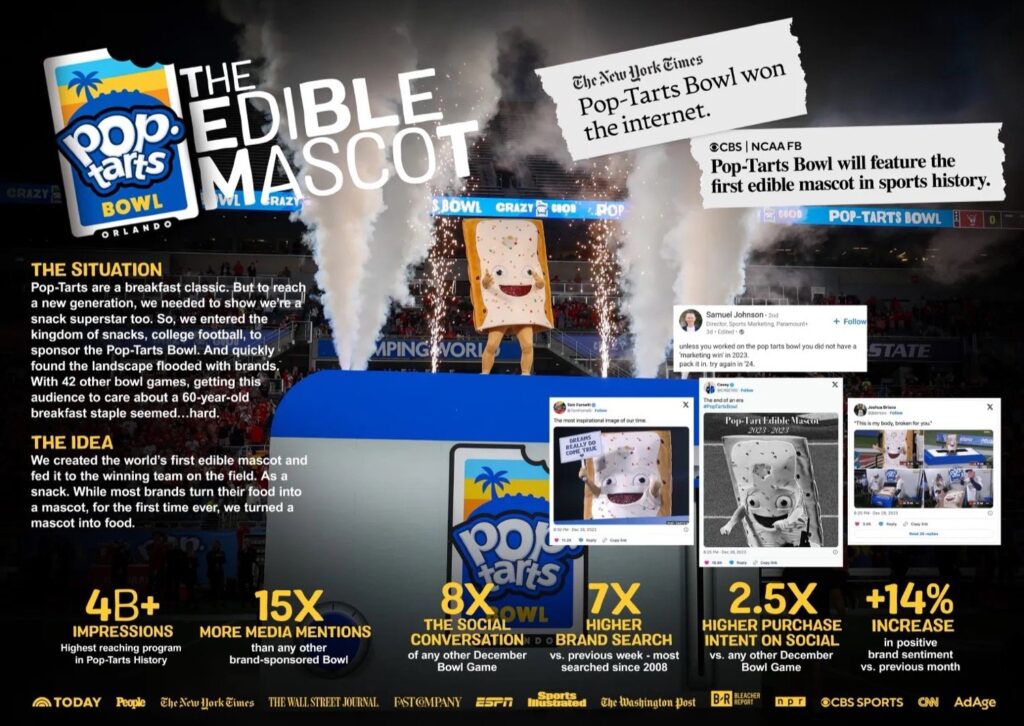 The edible mascot campaign explained