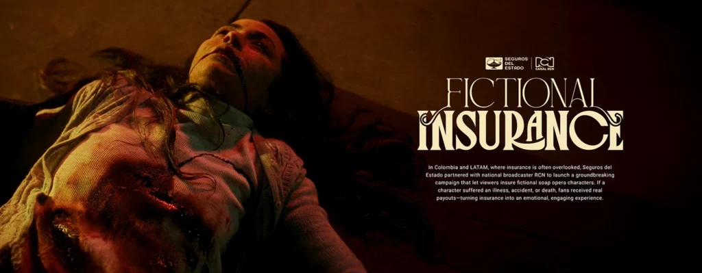 Fictional insurance logo