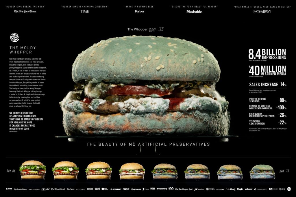 Moldy whopper campaign explained