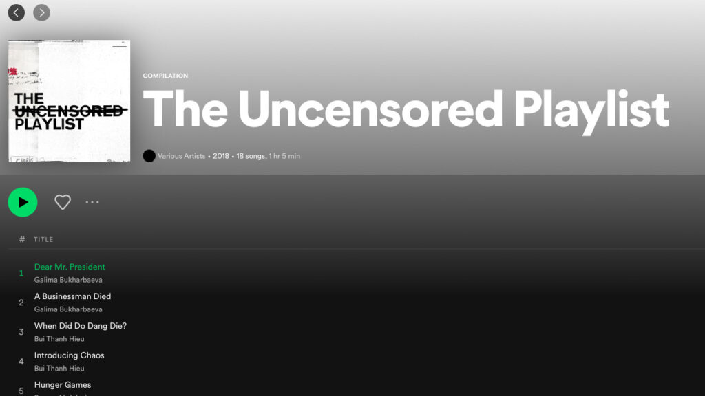 Campaign in spotify