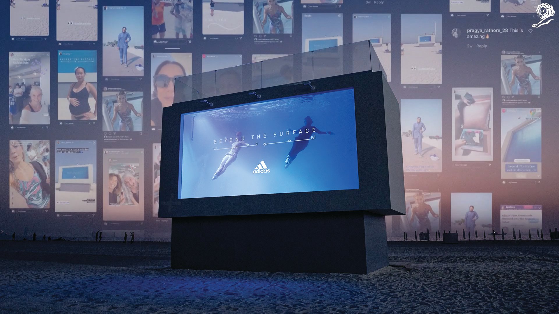 Liquid Billboard by Adidas