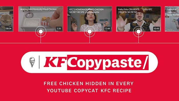 KFC copy paste campaign
