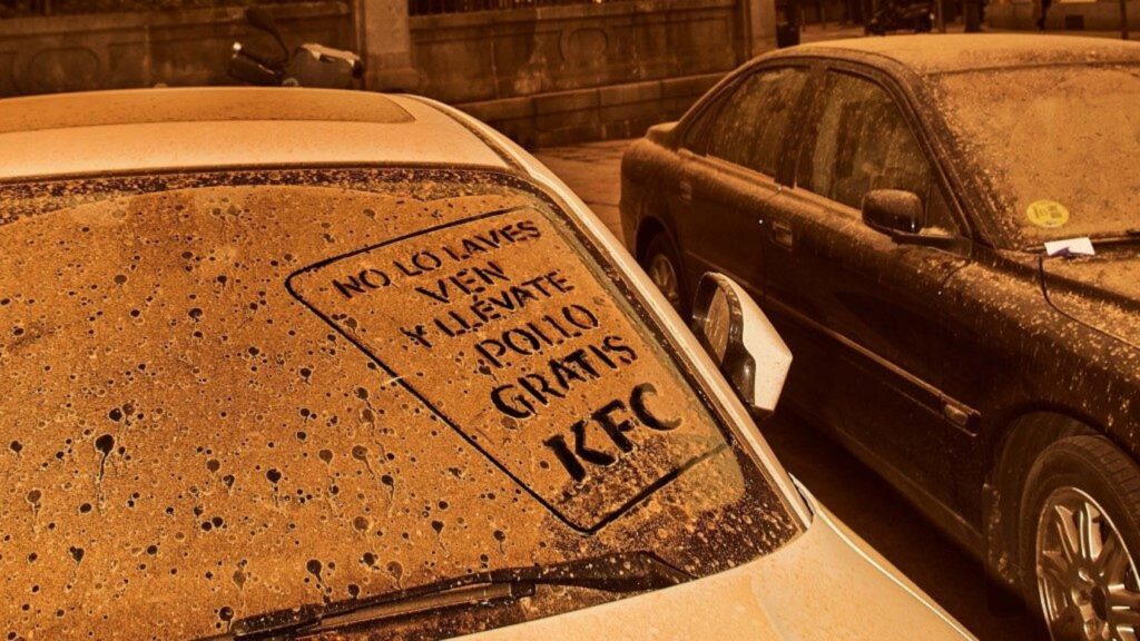 KFC marketing stunt with sand