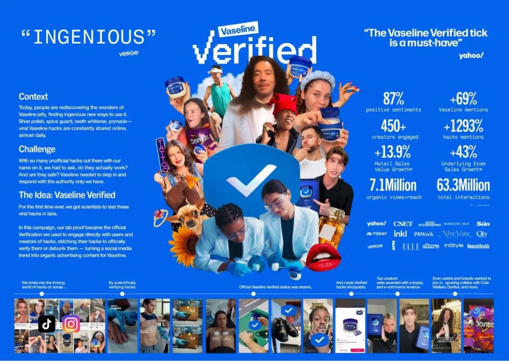 Vaseline verified campaign explained